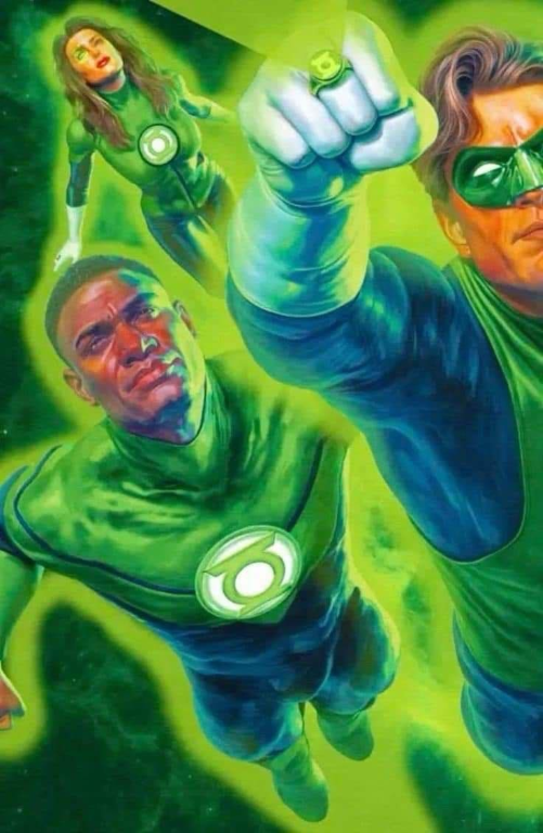 Green Lantern Group 472 Print Poster