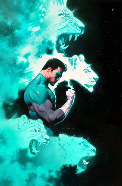 Green Lantern Tigers Glow 7291 Print Poster