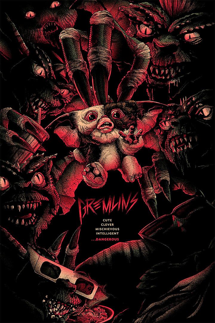 Gremlins Movie Comedy Excitement Horror Painting Jigsaw Puzzle