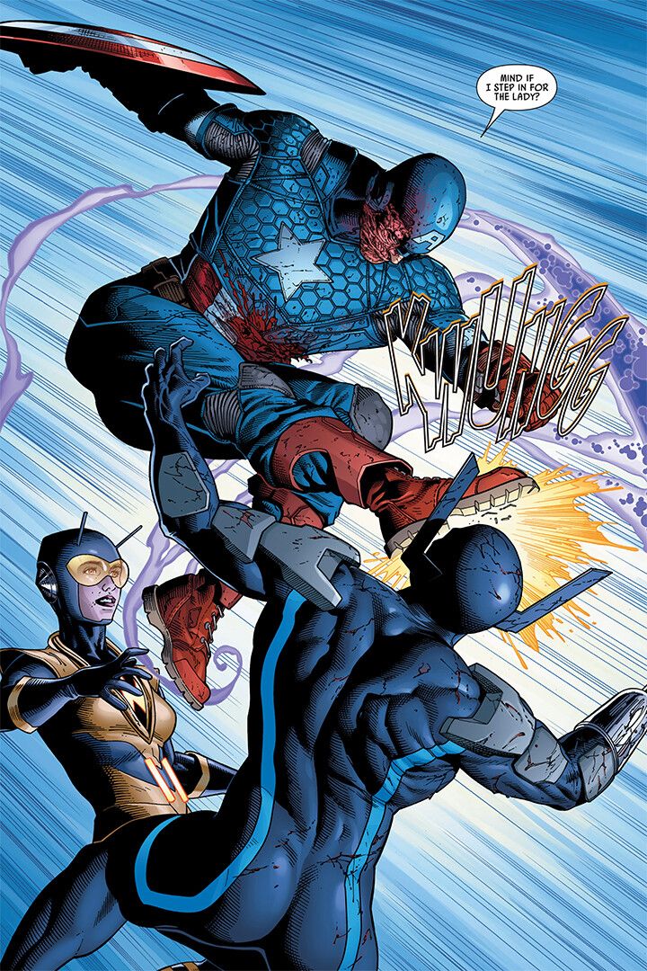 Grim Reaper Vs Captain America And Vision Comic Book Art Print De Jigsaw Puzzle