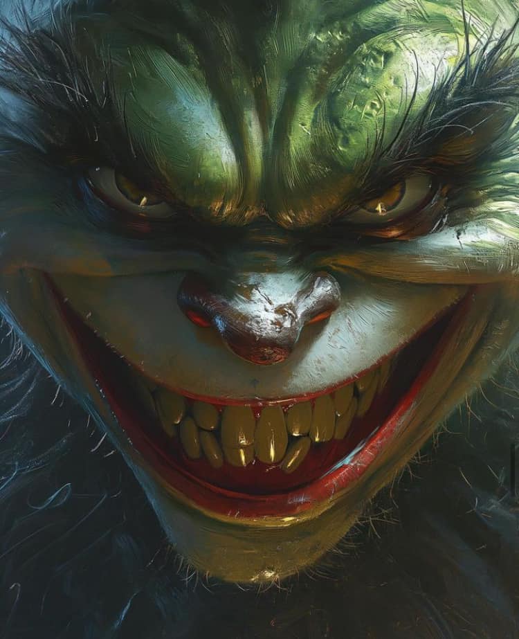 Grinning Monster Artwork Jigsaw Puzzle