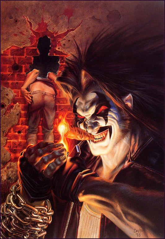 Gritty Horror Artwork 1993 Print Poster