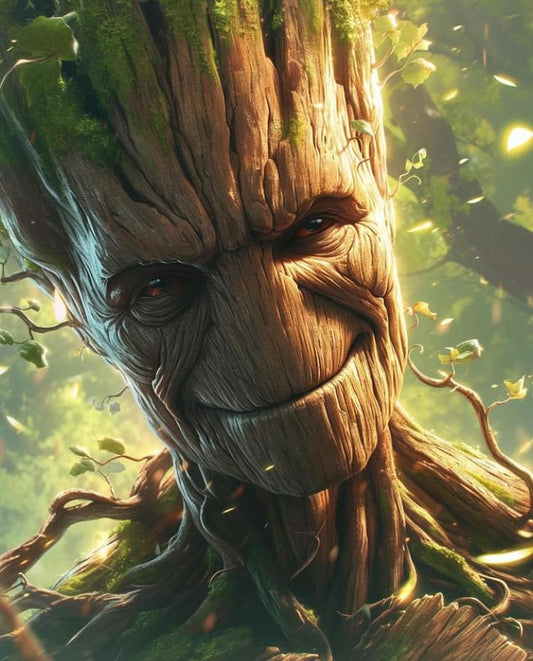 Groot Character Portrait Print Poster