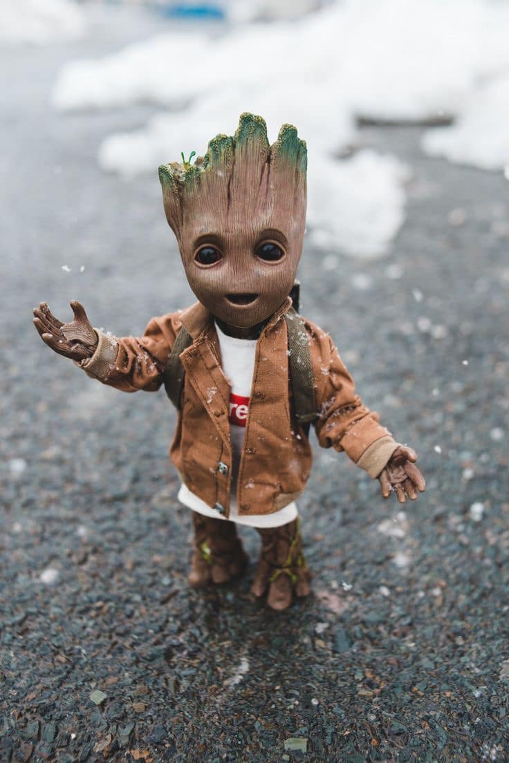 Groot Toy Outdoor Snow Print Poster