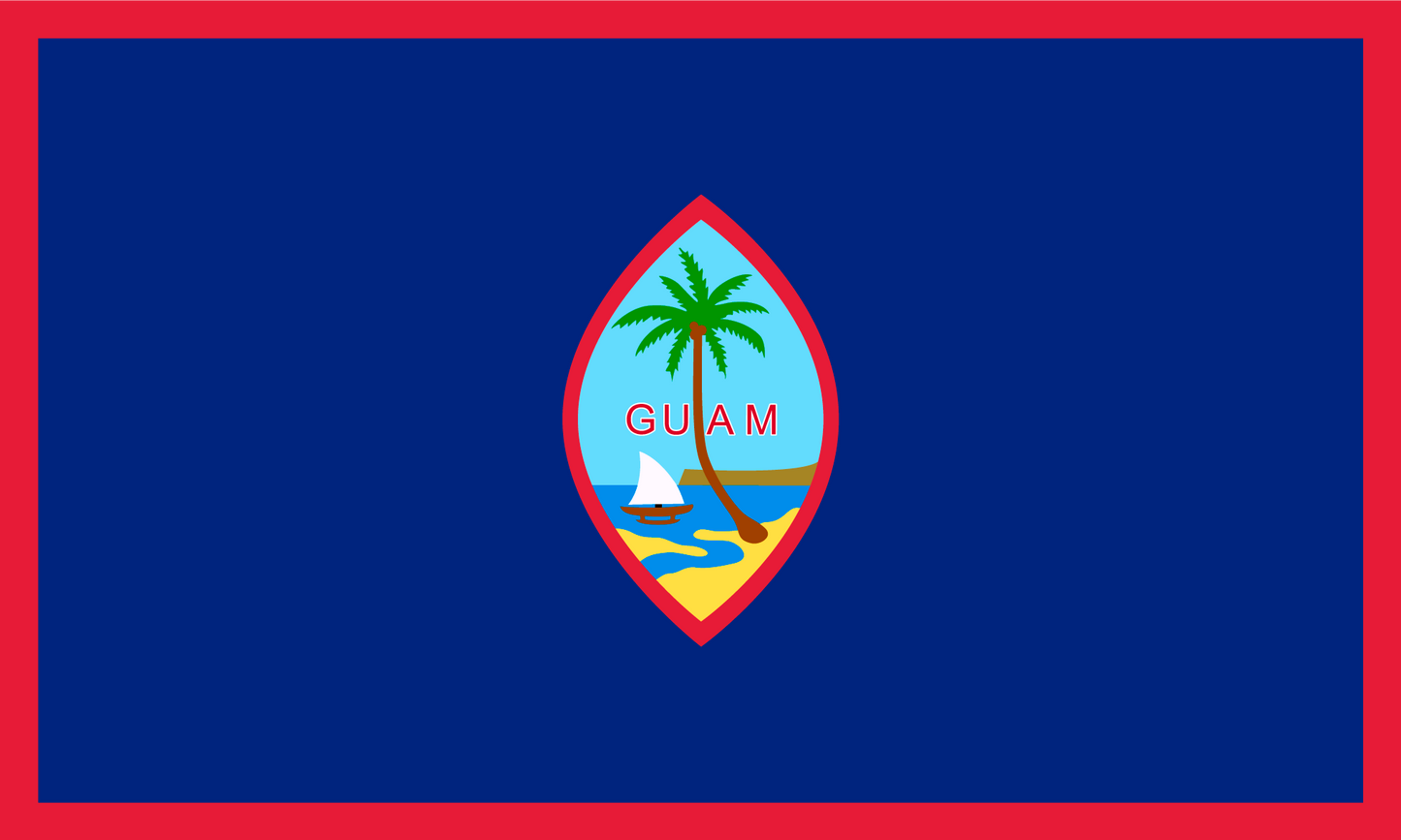 Guam Flag Print Poster