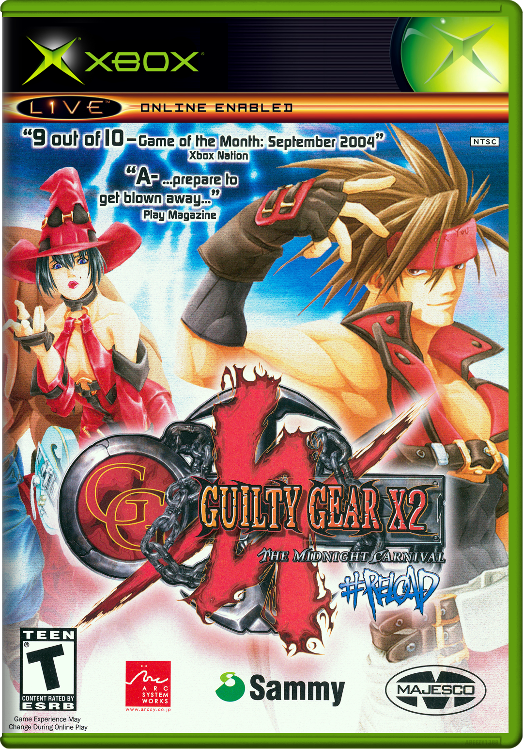 Guilty Gear X2 Reload The Midnight Carnival Xbox Print Poster