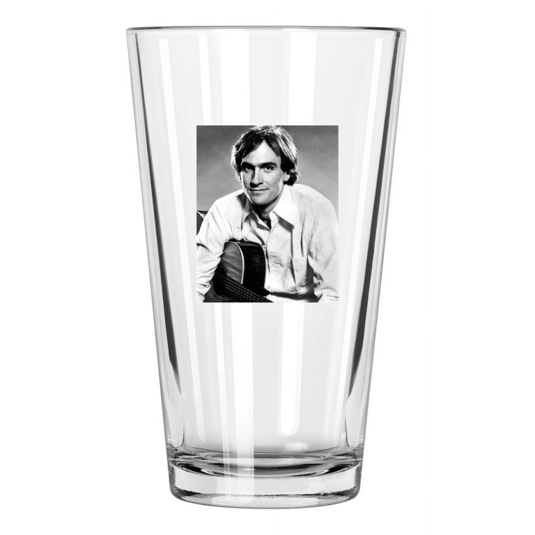 Guitarist Singer James Taylor Photo Music Songwriter Pint Beer Drinking Glass