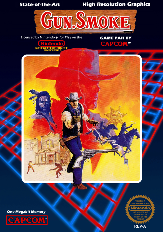 Gun.Smoke (Usa) (Official, Variant 2) Nes Print Poster