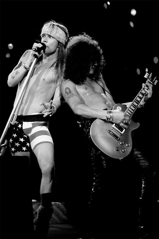 Guns N Roses Music Band Black And White Decor Wall Art Jigsaw Puzzle