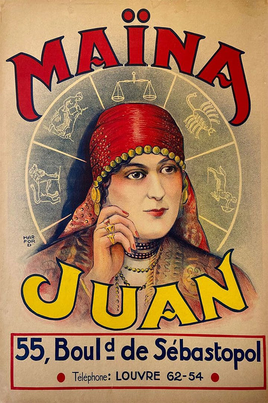 Gypsy Fortune Teller Maina Juan 1930S Psychic Reading Jigsaw Puzzle