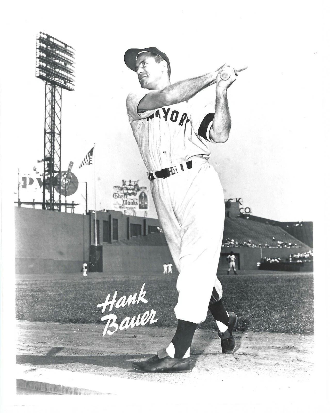 Hank Bauer Keychain New York Yankees Ny Baseball Picture Mlb