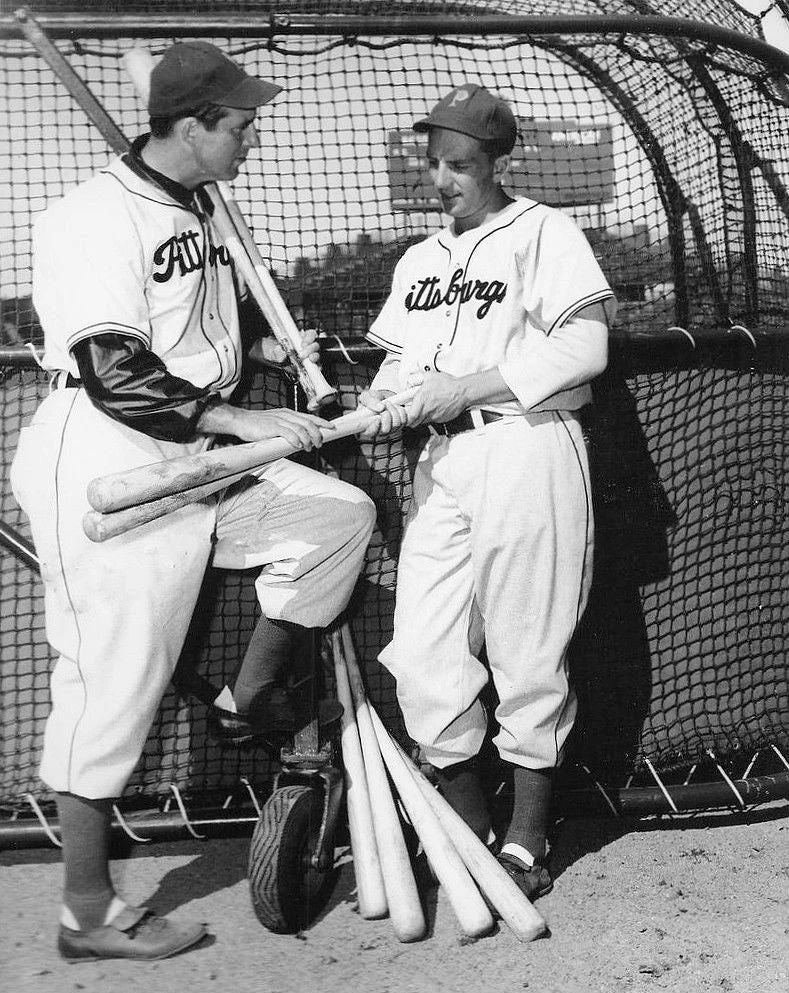 Hank Greenberg & Ralph Kiner Photo Pittsburgh Pirates Picture Baseball Mlb