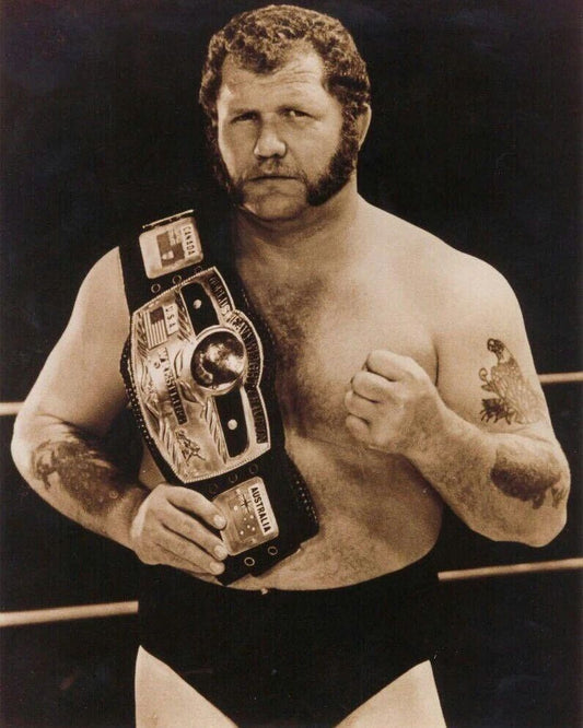 Harley Race Photo Wrestling Picture Wwf Awa Nwa Wcw With Belt