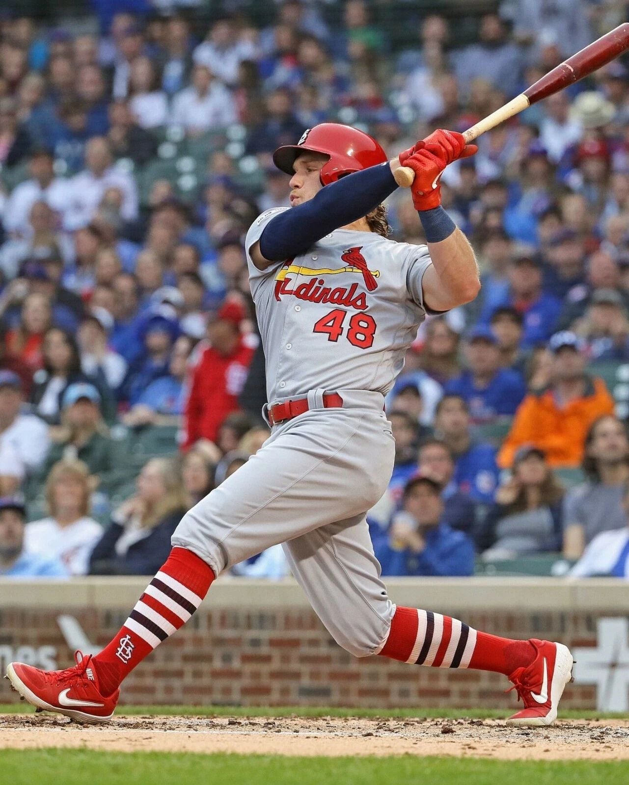 Harrison Bader Photo St. Louis Cardinals Baseball Picture Mlb At Bat