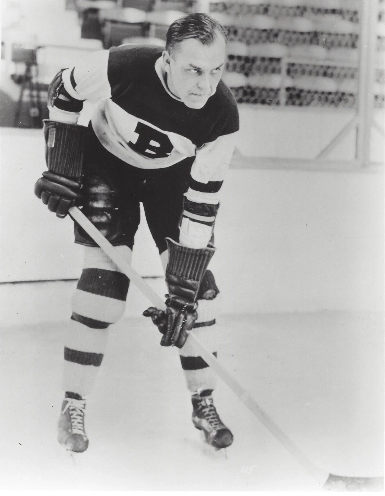 Harry Emms Keychain Boston Bruins Nhl Picture Hockey Bw
