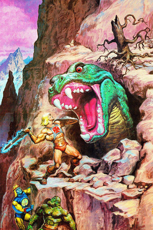 Heman And Shera Comic Books Superheroes Decor Wall Art Jigsaw Puzzle