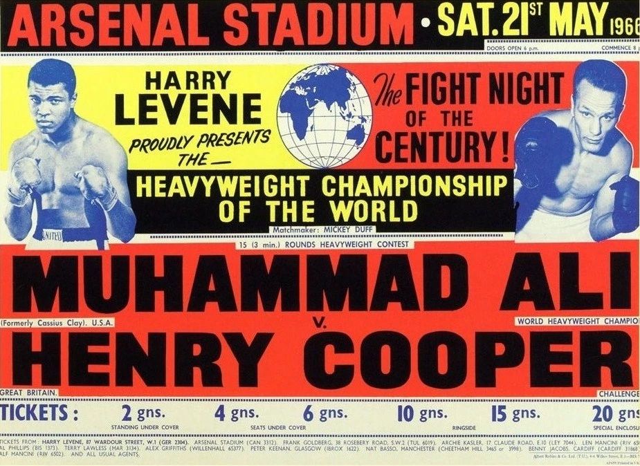 Henry Cooper Vs Muhammad Ali Magnet Boxing Picture