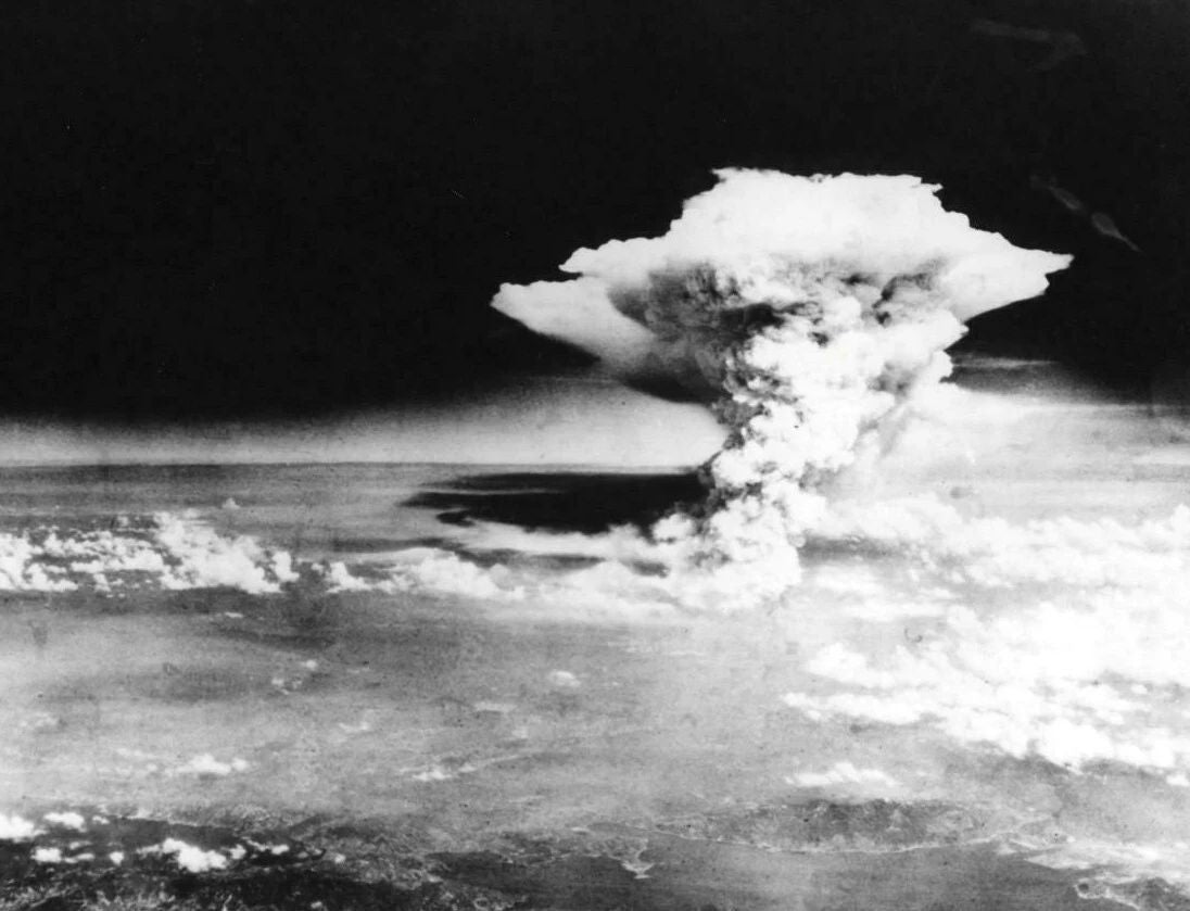 Hiroshima Japan Atomic Bomb Cloud Keychain Picture Keychain Print