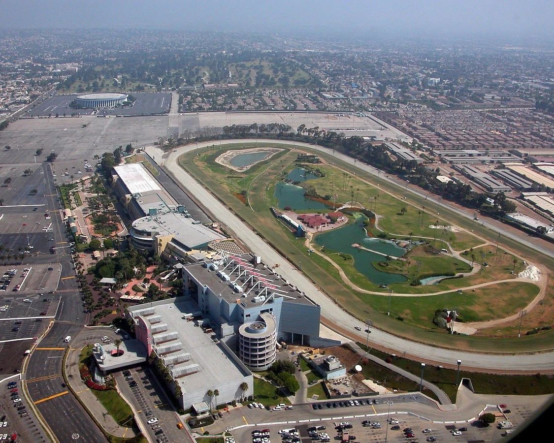 Hollywood Park Race Track Magnet Horse Racing Picture California