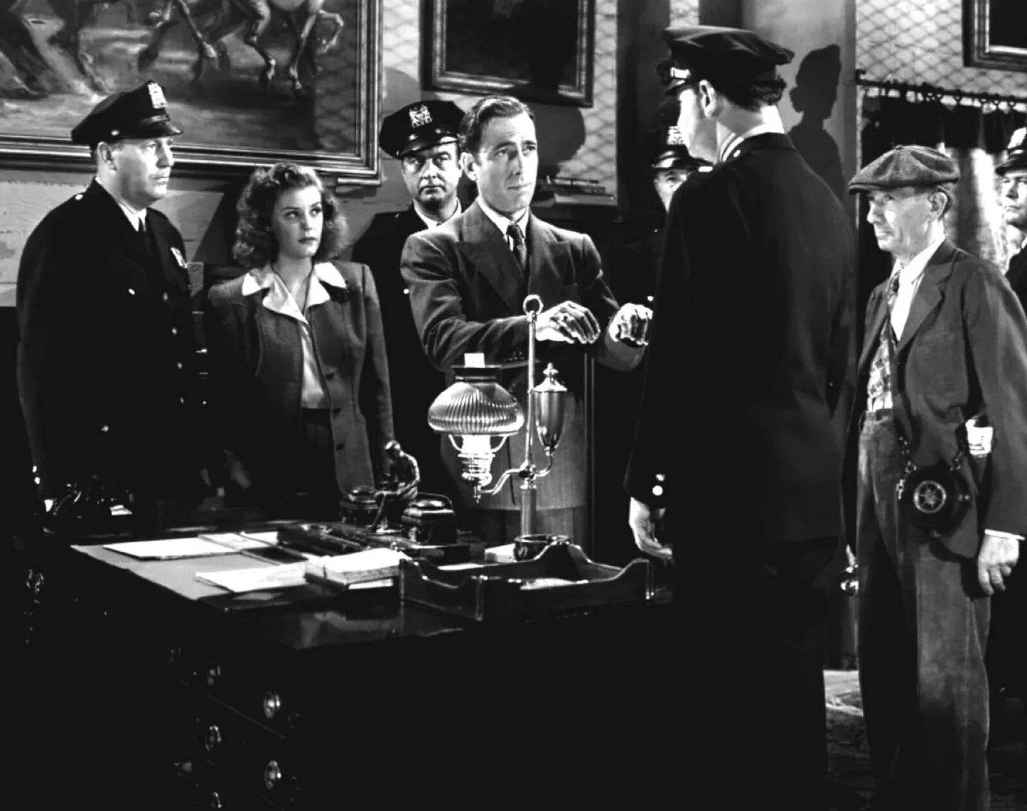 Humphrey Bogart In 1941 Film All Through The Night Picture Photo