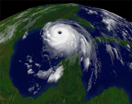 Hurricane Katrina Cyclone Cgi Image Magnet Picture Magnet Print
