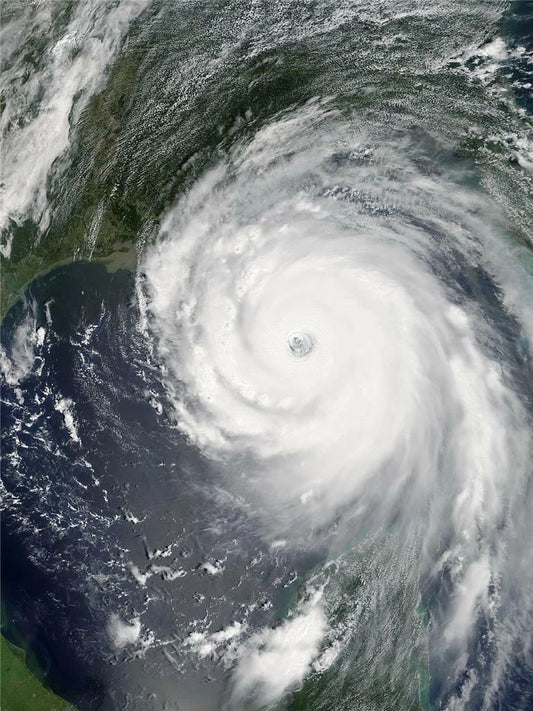 Hurricane Katrina Cyclone Eye Magnet Picture Magnet Magnetgraph Print