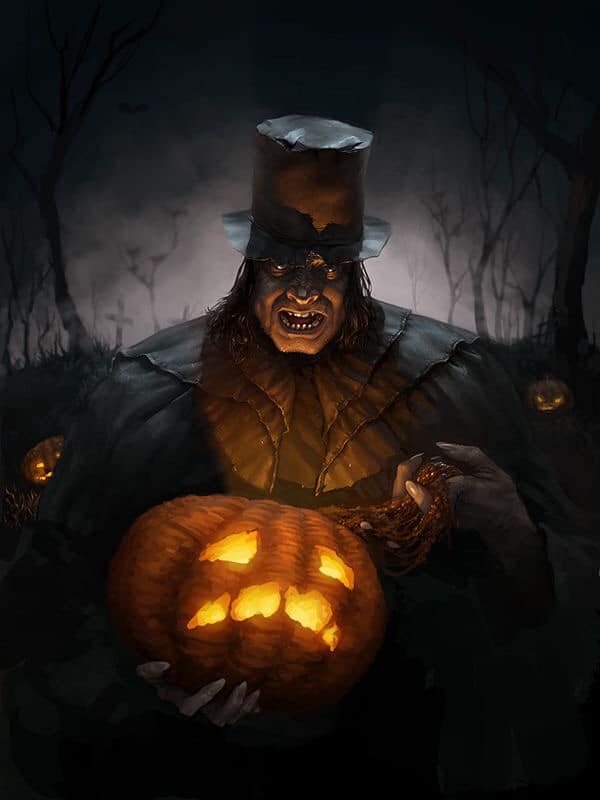 Halloween Haunt Character With Pumpkin Jigsaw Puzzle