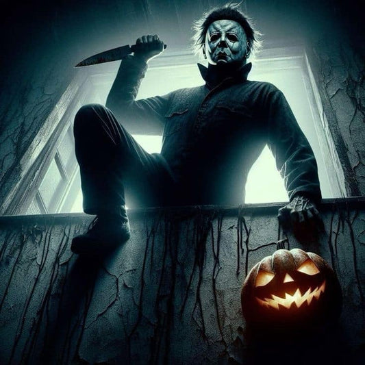 Halloween Horror Michael Myers Pumpkin Print Poster