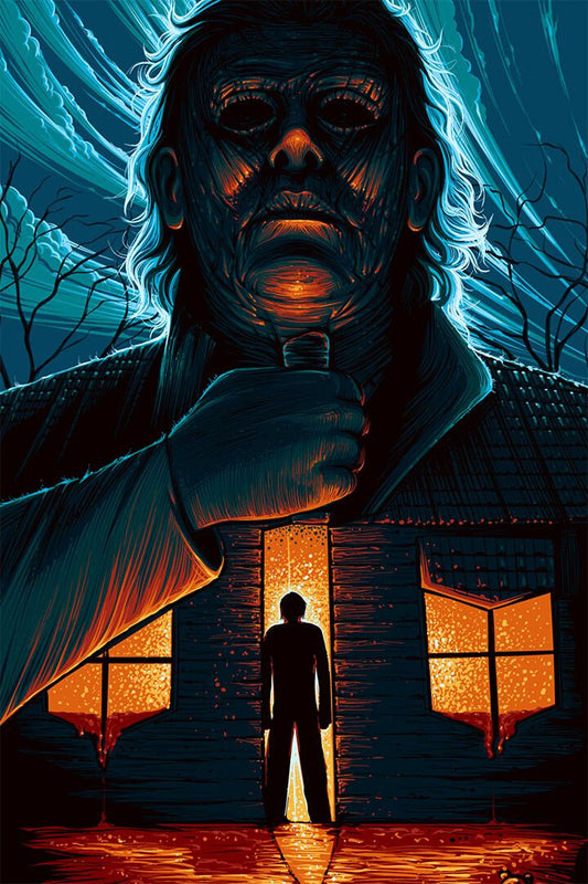 Halloween Horror Movie Print Painting Jigsaw Puzzle