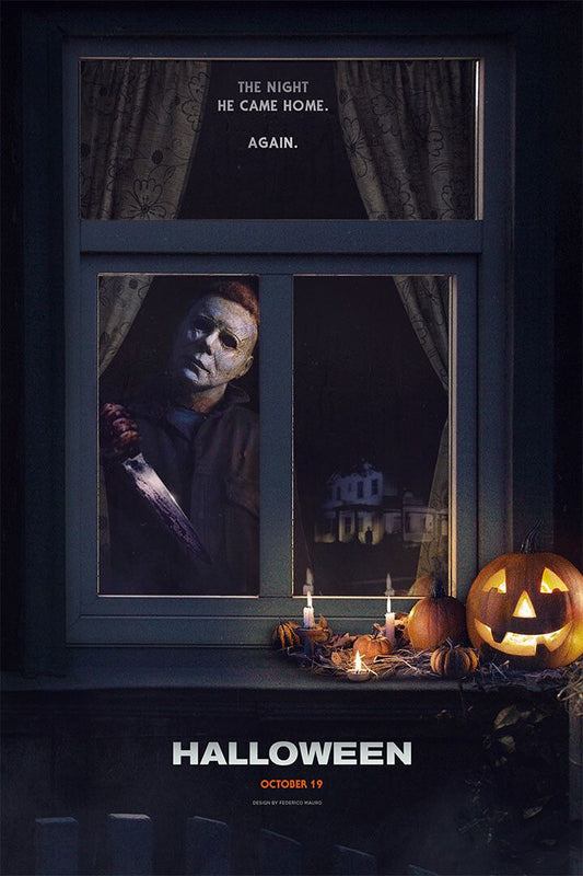 Halloween Movie Cover Thriller Action Painting Wall Home Decor Jigsaw Puzzle 1