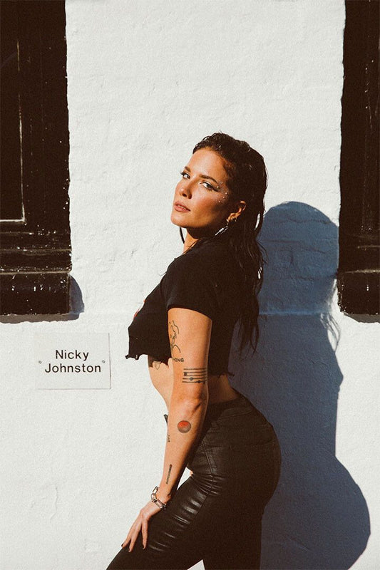 Halsey Singer Music Artist Songwriter Painting Print Jigsaw Puzzle