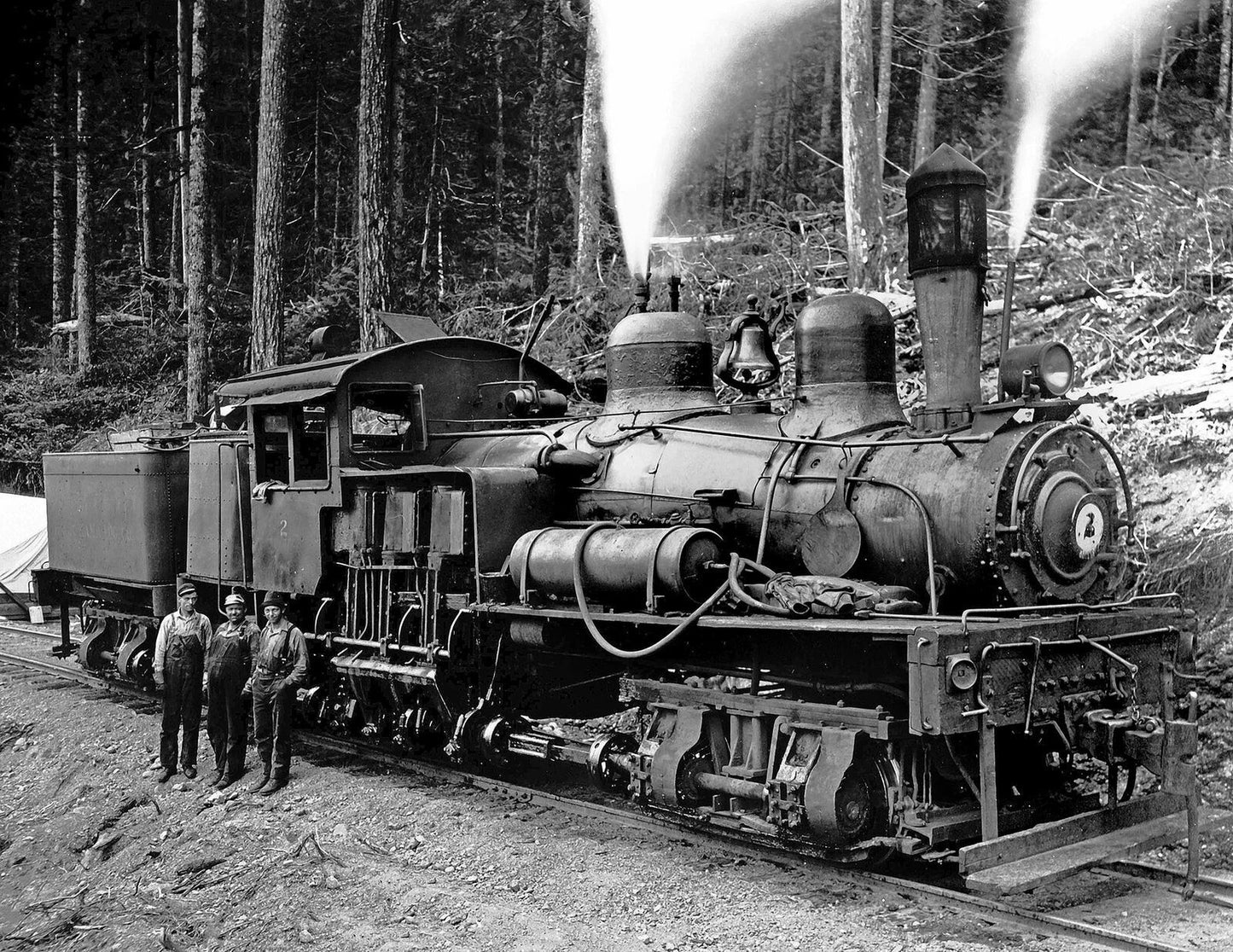 Hama Hama Logging Company Train Eldon Washington Old Magnet Reprint