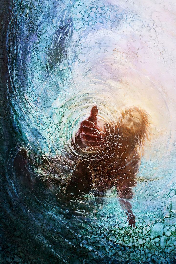 Hand Of God Hand In Hand Picture Painting Print Wall Art Home Poster