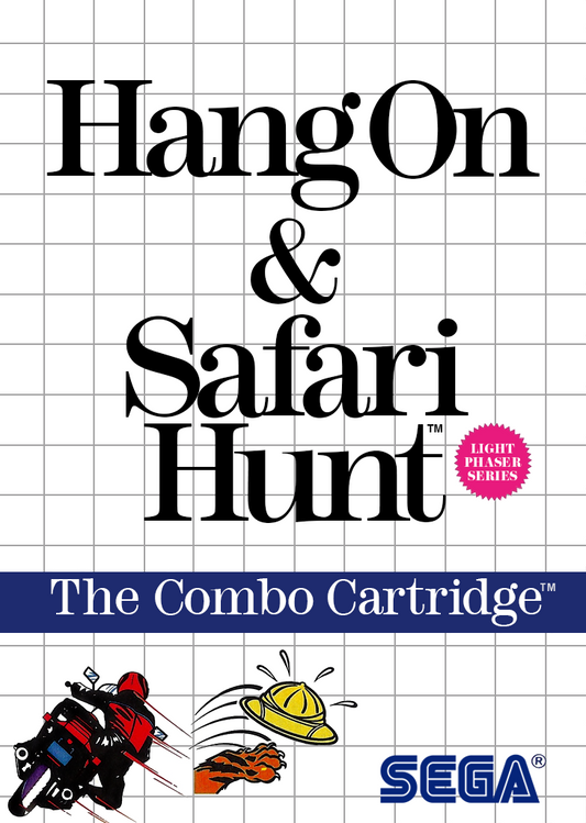 Hang On & Safari Hunt Sega Master System Print Poster