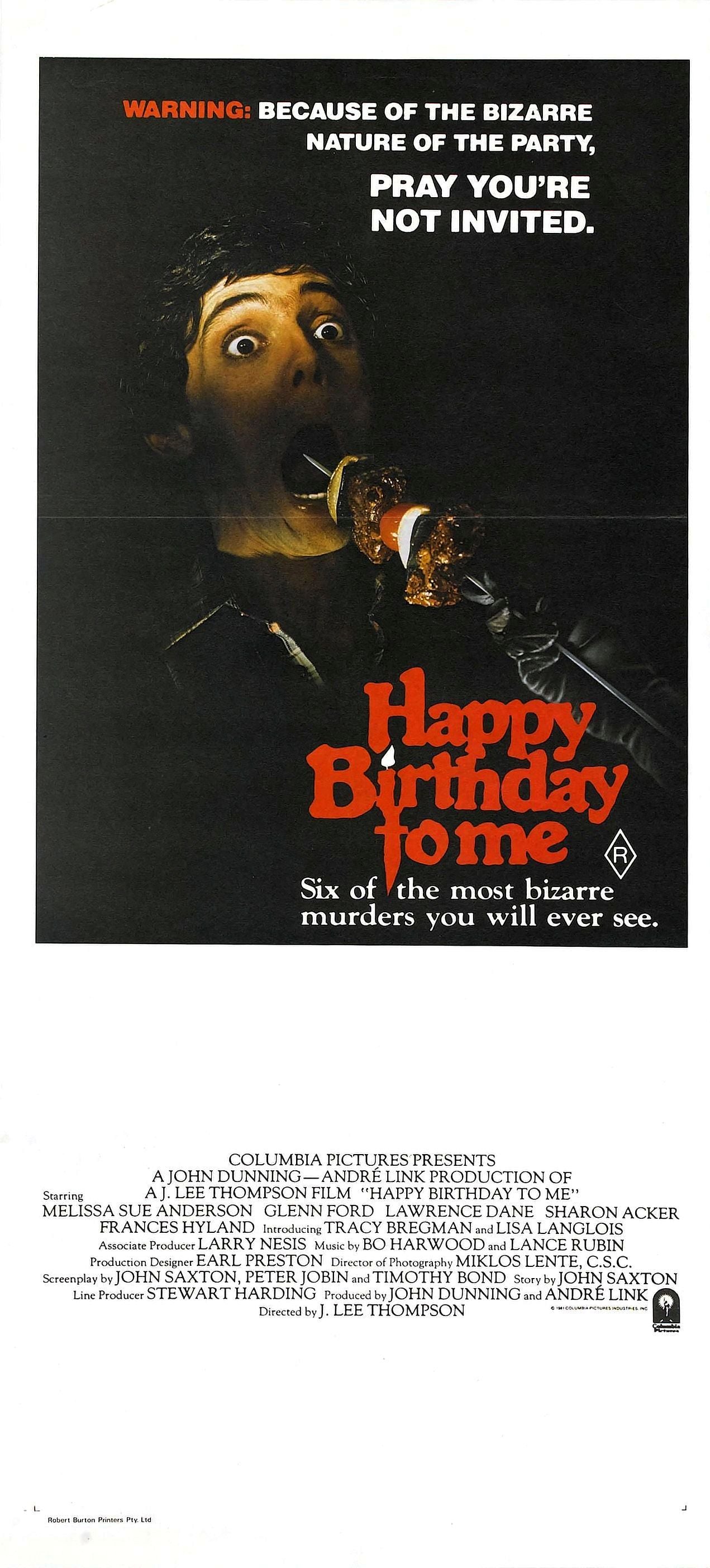 Happy Birthday To Me 02 Movie Magnet