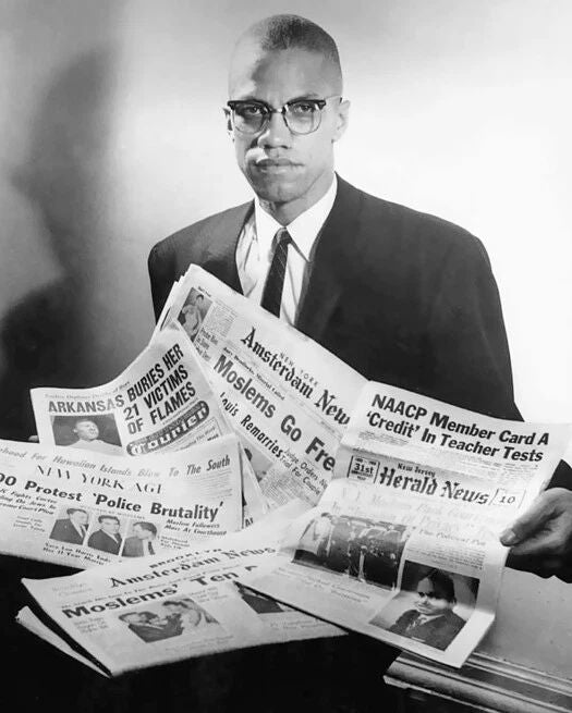 Harlem Civil Rights Malcolm X Glossy Keychain Print Minister Keychain