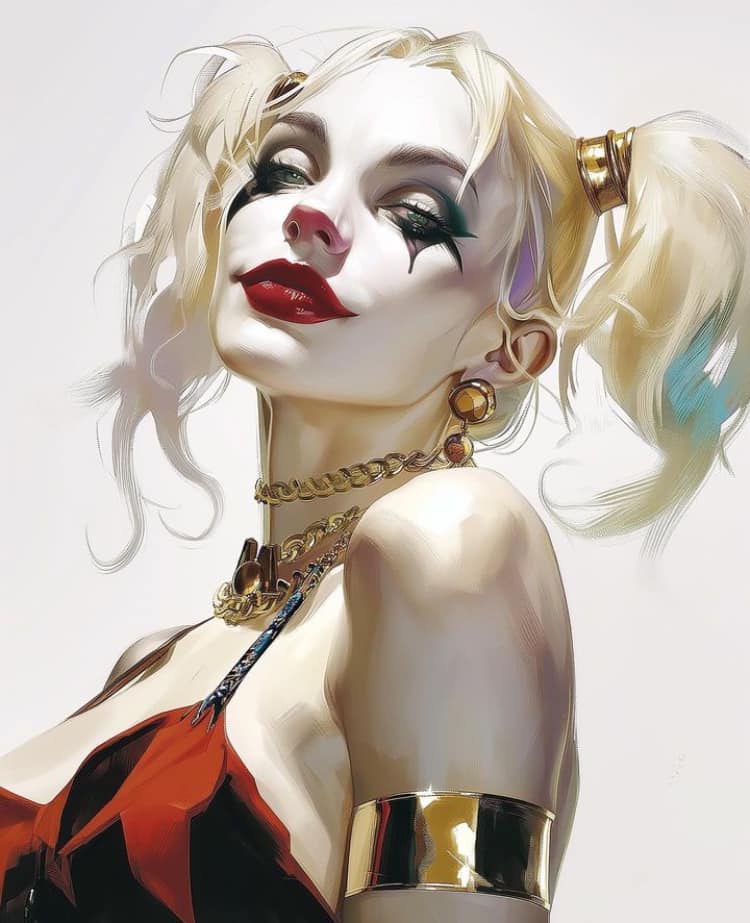Harlequin Portrait Jigsaw Puzzle