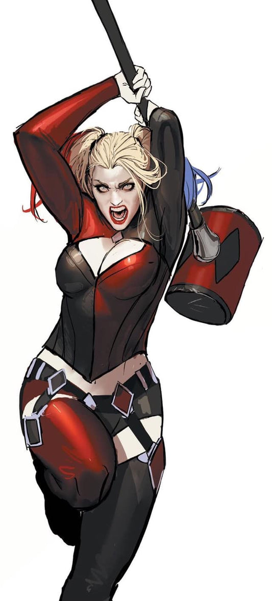 Harley Quinn Action Portrait Print Poster