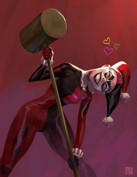 Harley Quinn Action Pose Print Poster