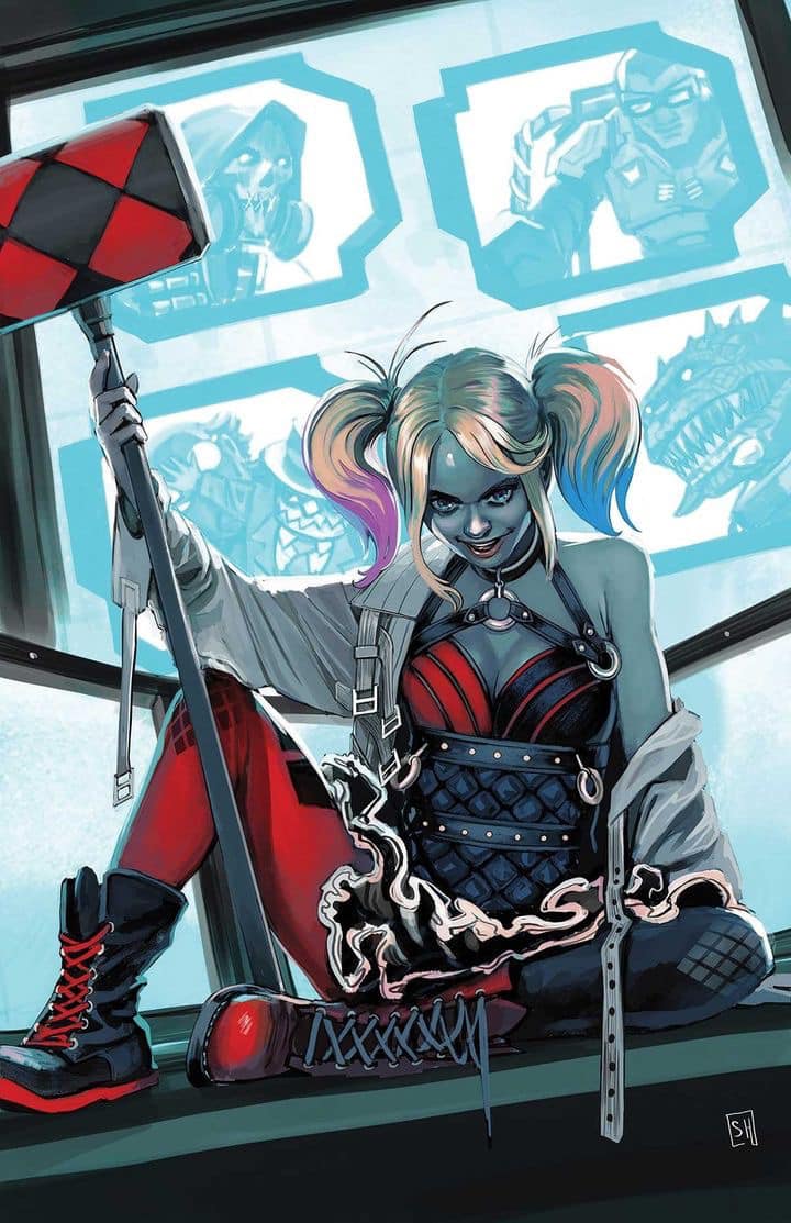 Harley Quinn Comic Artwork Jigsaw Puzzle