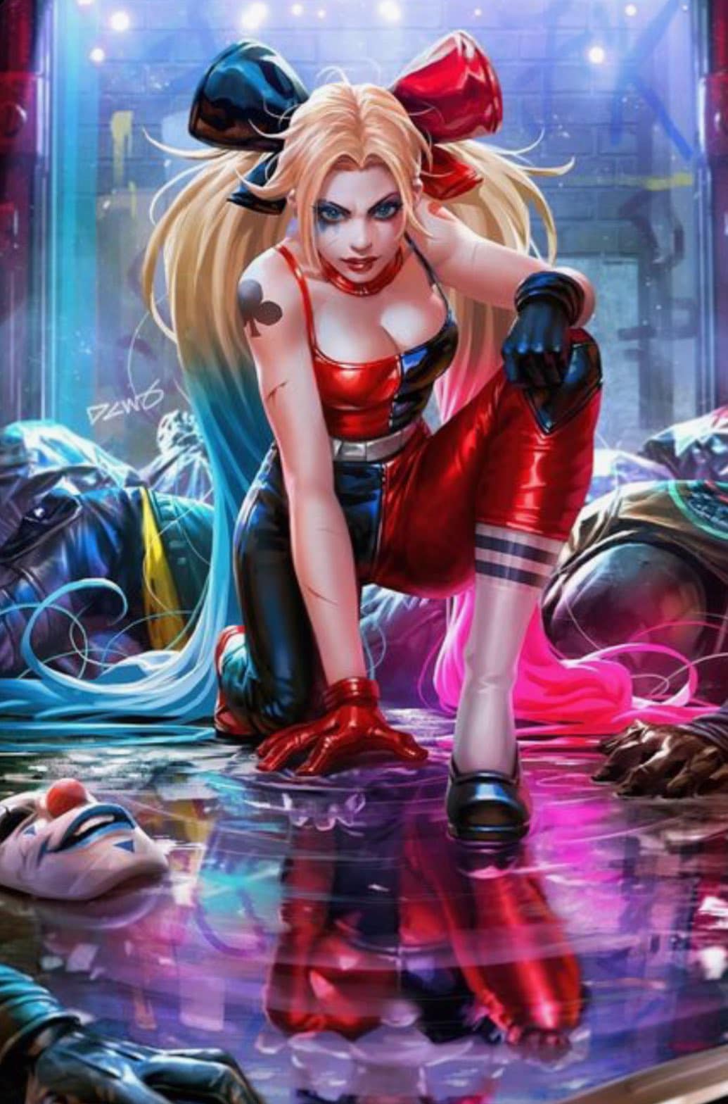 Harley Quinn Dynamic Portrait Print Poster