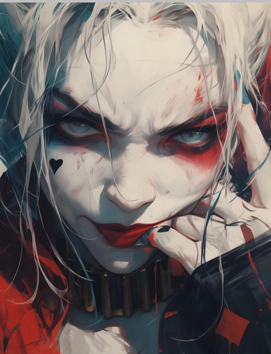 Harley Quinn Portrait (6) Print Poster