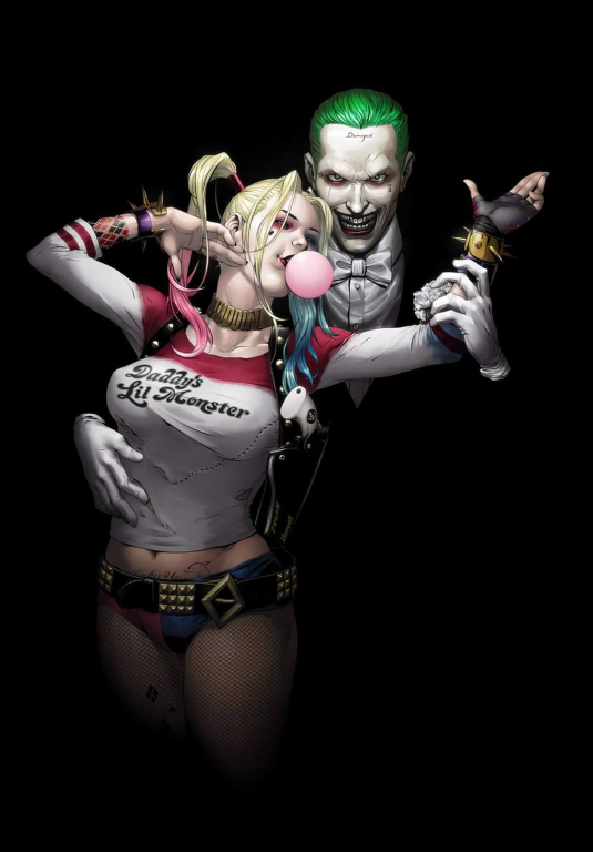 Harley Joker Bubblegum 408 Print Poster
