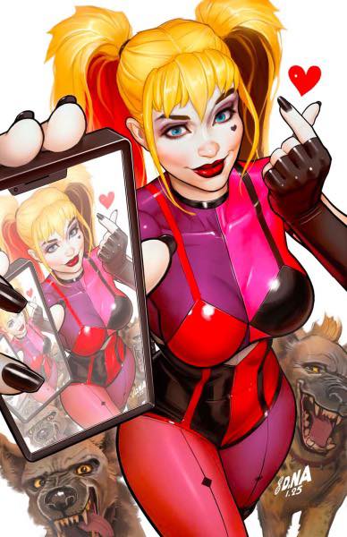 Harleyquinnselfie Playfulart Print Poster