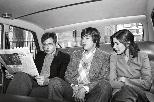 Harrison Ford Mark Hamill Carrie Fisher Star Wars Cast In A Cab Photo 8 X 10