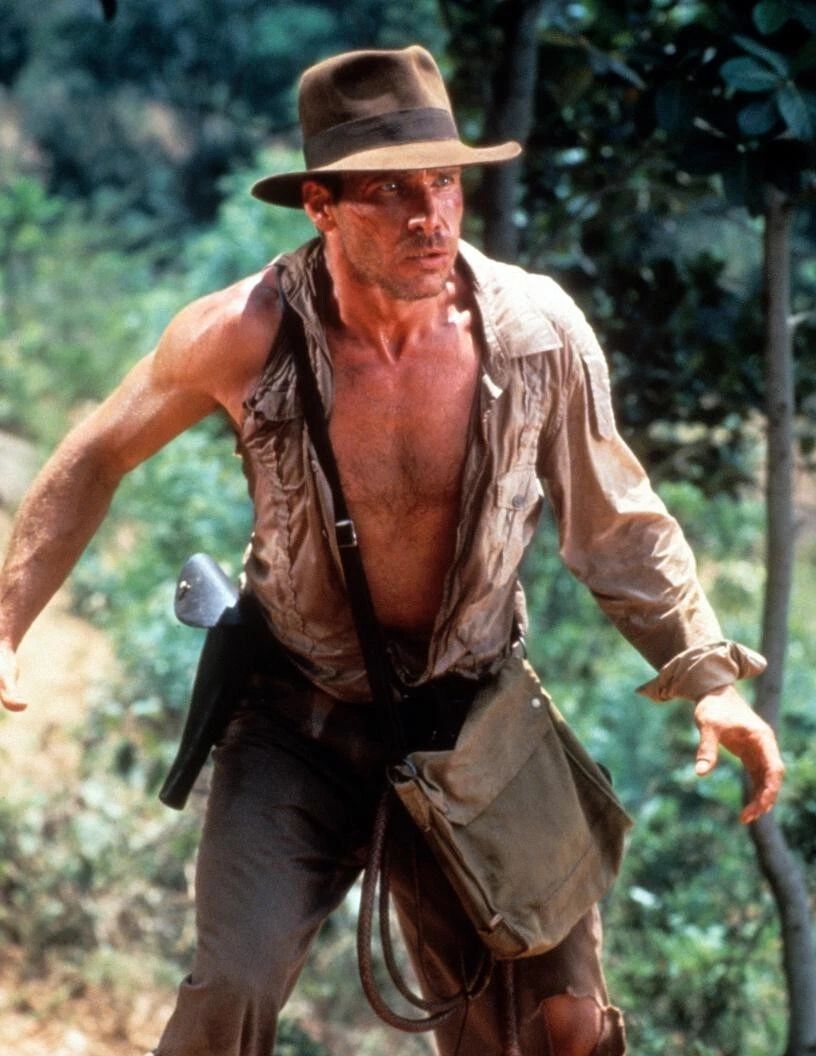 Harrison Ford As Indiana Jones Classic Movies Picture Keychain Print