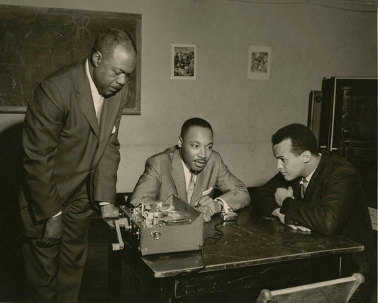 Harry Belafonte Martin Luther King Jr. & George Goodman Picture Magnet
