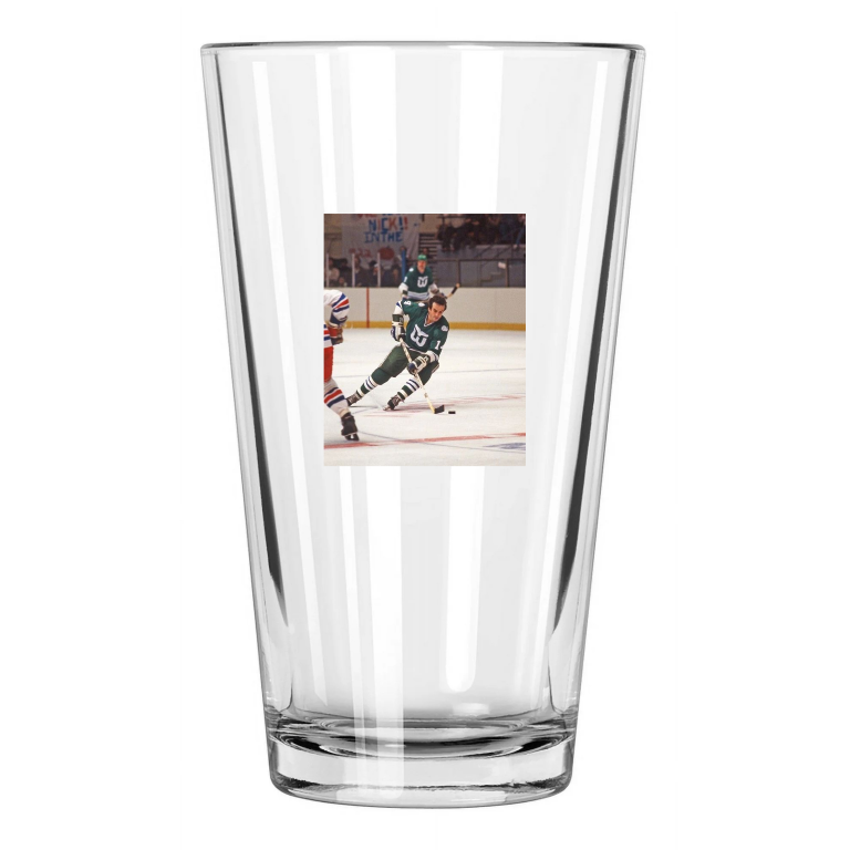 Hartford Whalers Dave Keon Photo Hockey Hof 86 Pint Beer Drinking Glass