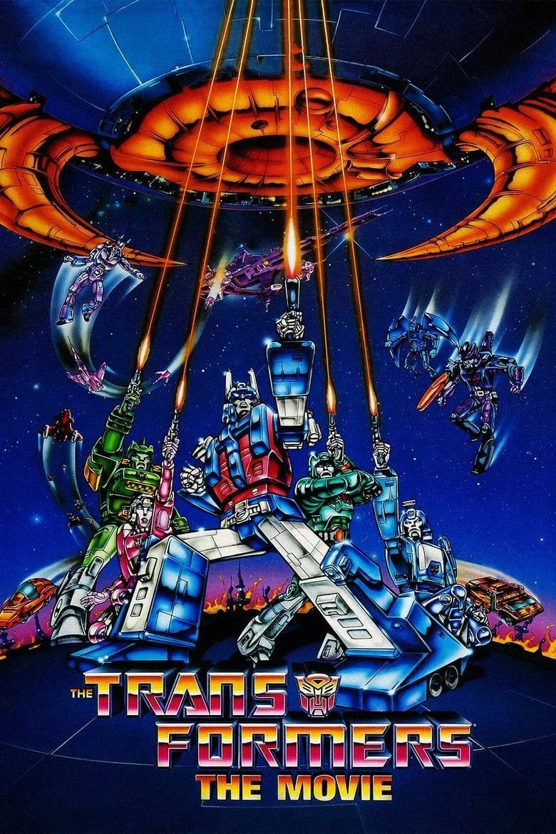 Hasbro 1986 Transformers The Movie Poster Print Animated Optimus Prime