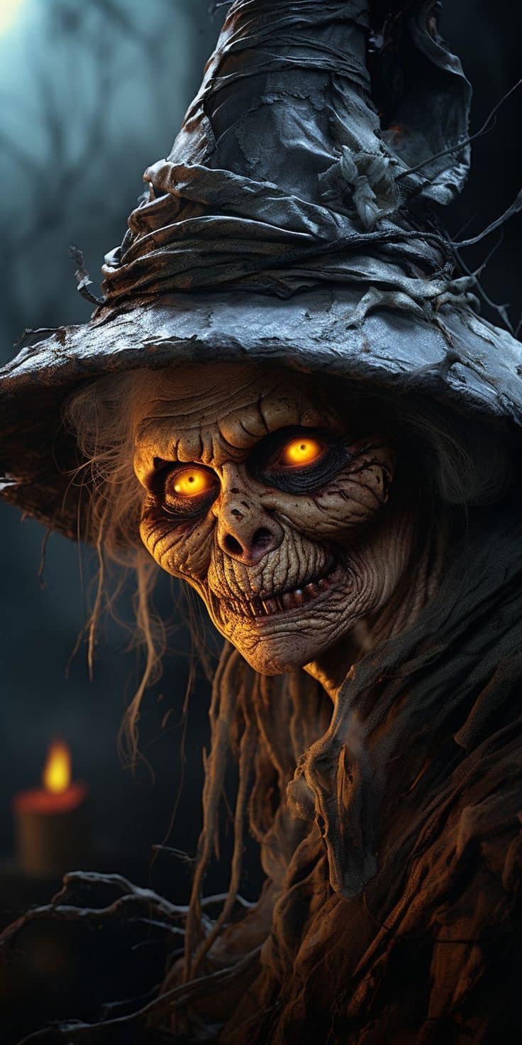 Haunted Witch Portrait Jigsaw Puzzle